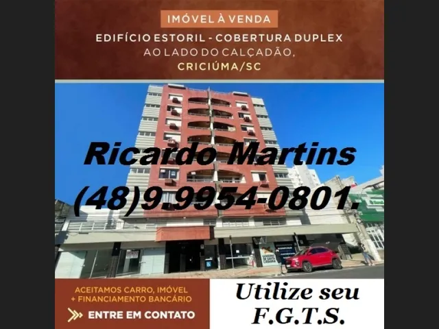 Imagem: Cobertura a Venda no Centro de Criciúma