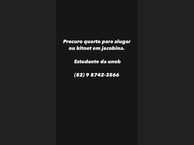 Imagem: Procuro Quarto para Alugar