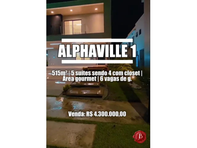 Imagem: Alphaville 1 515M², 5 Suítes Sendo 4