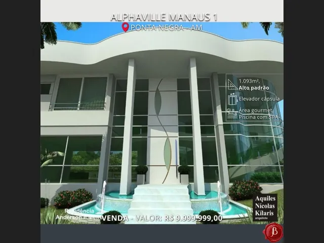 Imagem: Alphaville Manaus 1 1.093M², 5 Quartos