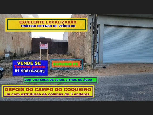 Imagem: Terreno 8 X 18 Depois do Campo do Coqueiro