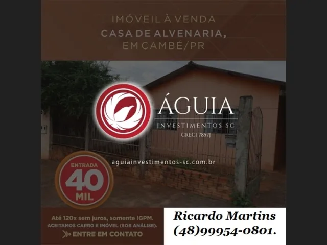Imagem: Casa a Venda Cambé Paraná