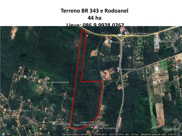 Imagem: Terreno 44 H Entre Br 343 e Rodoanel