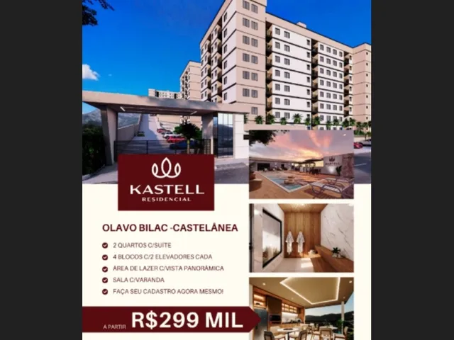 Imagem 1: Kastell Residencial - Apartamentos de 02 Quartos - Castelanea - Petrópolis/Rj