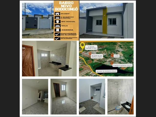 Imagem: A casa possui 2 Dormitórios, 1 Suíte, 2 Banheiros, 1 Vaga