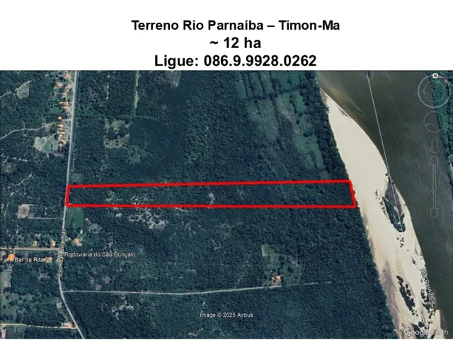 Imagem: Terreno de 16 Ha as Margens do Rio Parnaíba