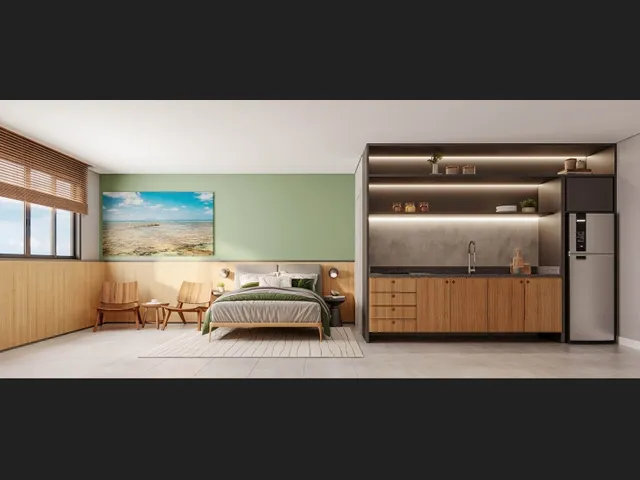 Imagem 14: Um Charme de Estilo e Imponência em Seu Quarto e Sala