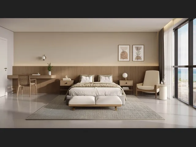 Imagem 5: Um Charme de Estilo e Imponência em Seu Quarto e Sala