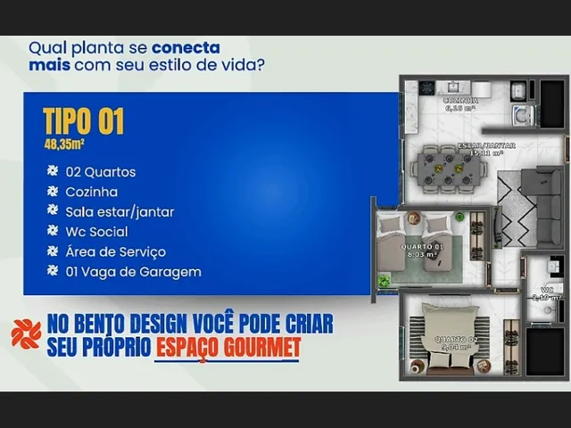 Imagem 9: Residencial Bento Design, Bairro Bento, Próximo Ufcg