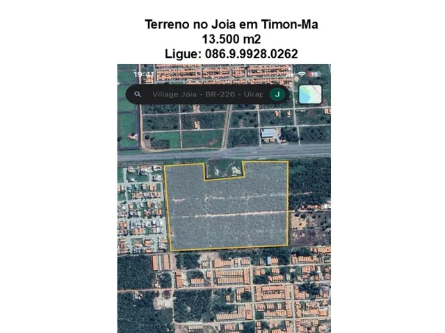 Imagem: Terreno de 13,5 Ha na Br 226 Bairro Joia