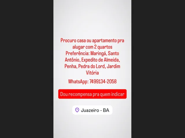 Imagem: Procuro Casa Ou Ap pra Alugar