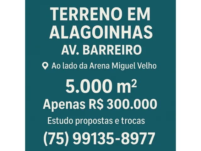 Imagem 1: Terreno em Alagoinhas Bahia 5000 M²