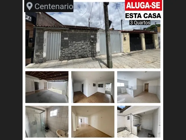 Imagem: Aluga-Se Casa, Bairro Centenário, 3 Quartos