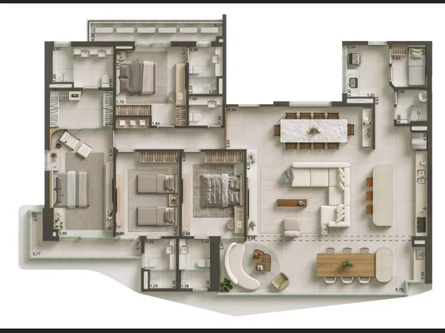 Imagem 6: Casa Mauá, Meireles, Repasses com 208M² e 129M² com 3 Ou 4 Suítes