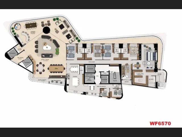 Imagem 3: One Residencial: Mucuripe, Apartamento com 602M², 5 Suítes, 8 Vagas de Garagem