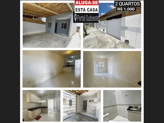 Imagem: Aluga-Se Casa, no Bairro Portal Sudoeste
