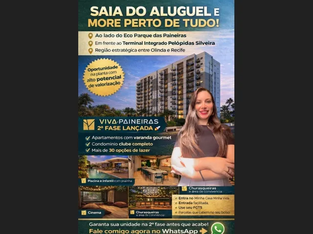 Imagem 1: Apartamento 2 Quartos com Suíte no Centro de Paulista L Lazer Completo pelo Mcmv