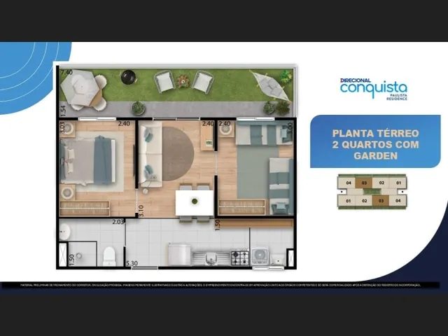 Imagem 4: Apartamento 2 Quartos em Paulista com 75Mil de Subsidio L com Lazer Completo