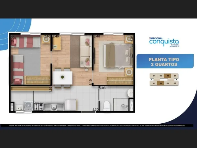 Imagem 13: Apartamento 2 Quartos em Paulista com 75Mil de Subsidio L com Lazer Completo