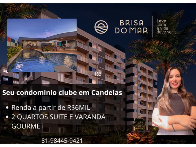 Imagem 1: Apartamento 2 Quartos com Suíte em Candeias L com Piscina pelo Mcmv