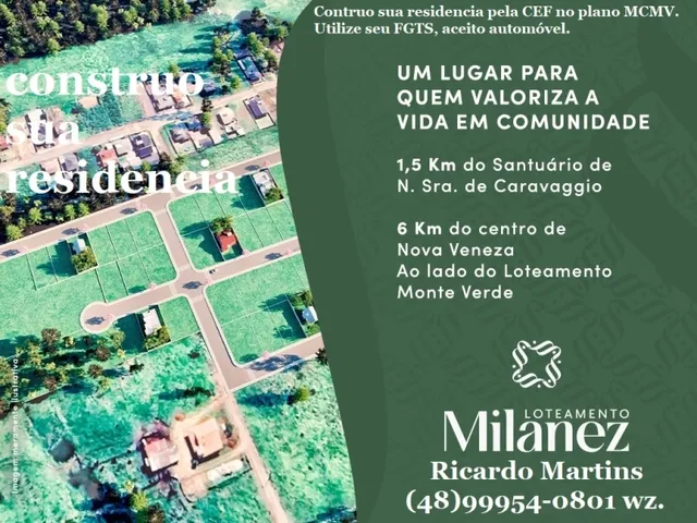 Imagem: Loteamento Milanez Caravaggio Nova Veneza