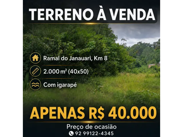 Imagem: Terreno no Ramal do Janauari, Seu Refúgio