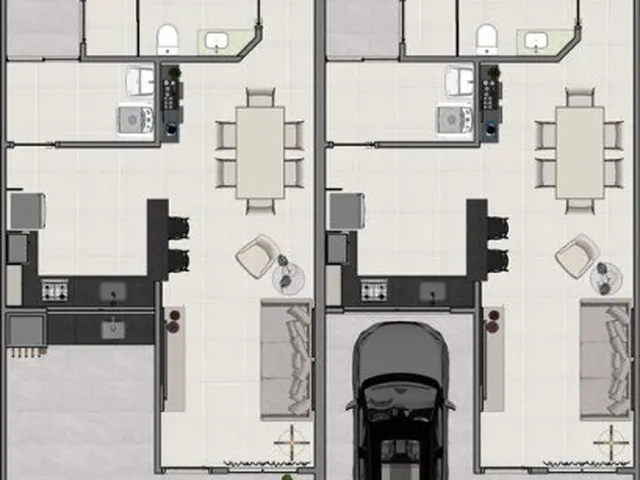 Imagem 7: Lançamento Casa Linear em Santa Mônica - 250m da Praia - 3 Quartos, 1 Suíte, 2 Salas