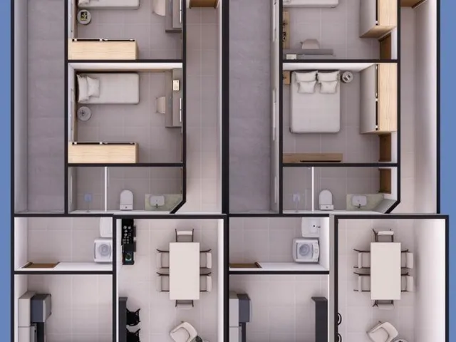 Imagem 12: Lançamento Casa Linear em Santa Mônica - 250m da Praia - 3 Quartos, 1 Suíte, 2 Salas