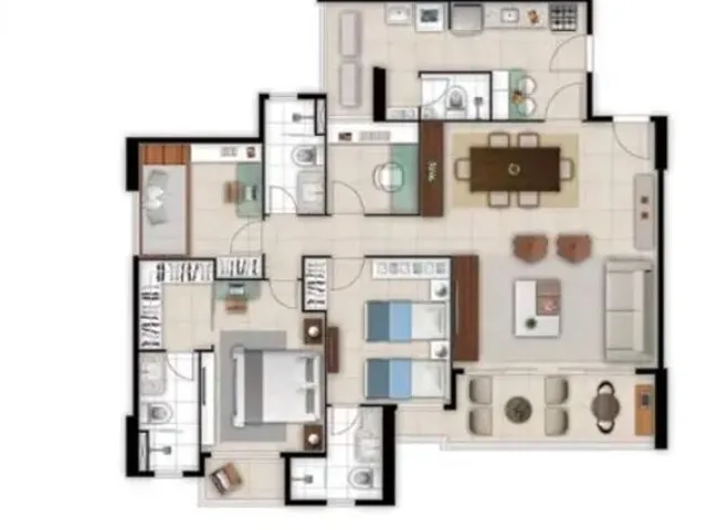 Imagem 2: Saint Square, 107m2, 3 suites, projetado R$1.350.000,00, Aldeota, Fortaleza, Ce