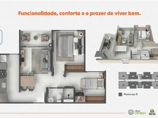 Imagem 6: Village Natureza Realize o Sonho do Seu Apê com Parcelas de R$ 699