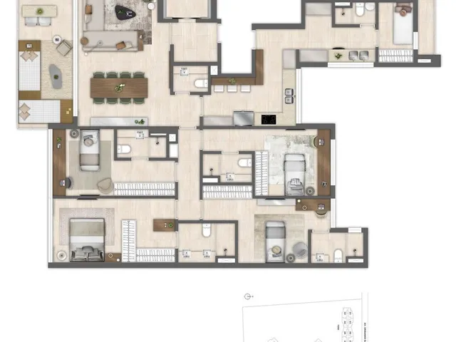 Imagem 4: Atlântico Golf Apartamento com 3 dormitórios