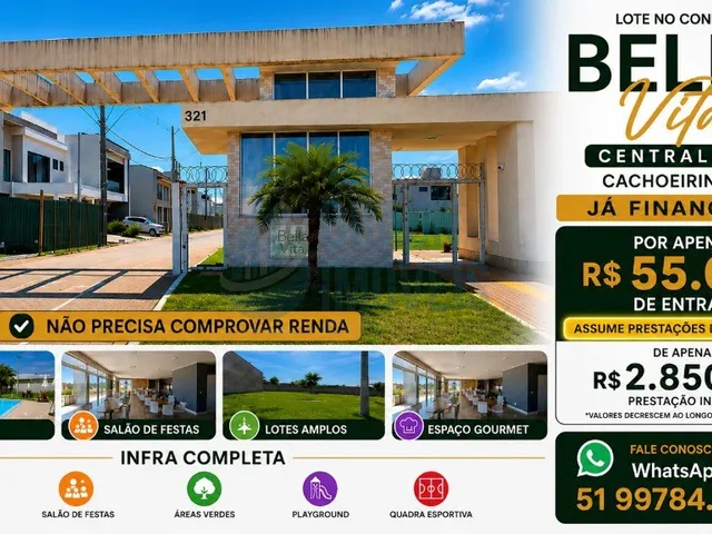 Imagem 1: Terreno com no Condominio Bela Vitta em Cachoeirinha, Central Parque com infra estrutura