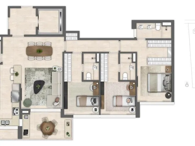 Imagem 14: Atlântico Golf Apartamento com 3 dormitórios