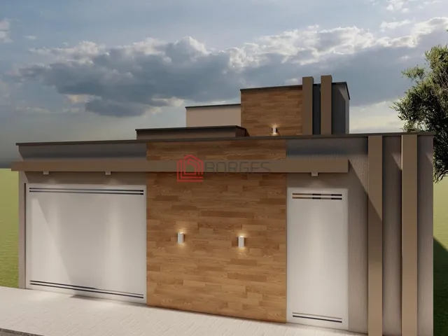 Imagem: A casa possui 5 Dormitórios, 1 Suíte, 1 Banheiro, 2 Vagas