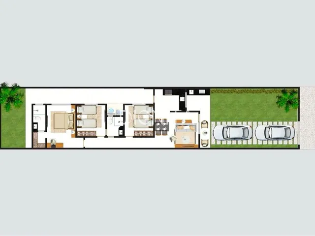 Imagem 2: Casa Plana em Rua Privativa Vereda Tropical - Eusébio-CE