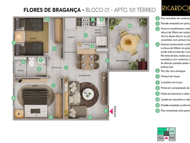 Imagem 6: Mrv | Residencial Flôres de Alvorada | Bela Vista
