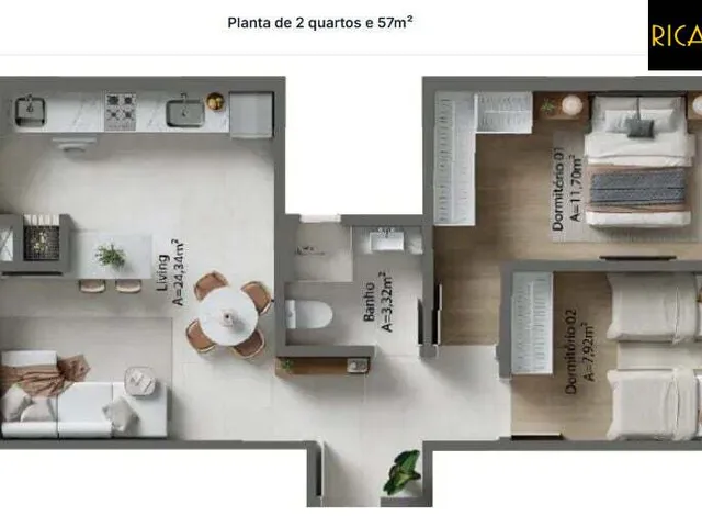 Imagem 14: Visio Home | Apartamentos 2 Dormitórios | Bairro Forquilhinhas | São José