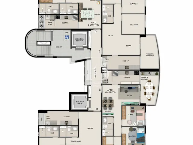 Imagem 11: Apartamento Alto Padrão com 54M² - 2 Quartos no Bairro das Graças