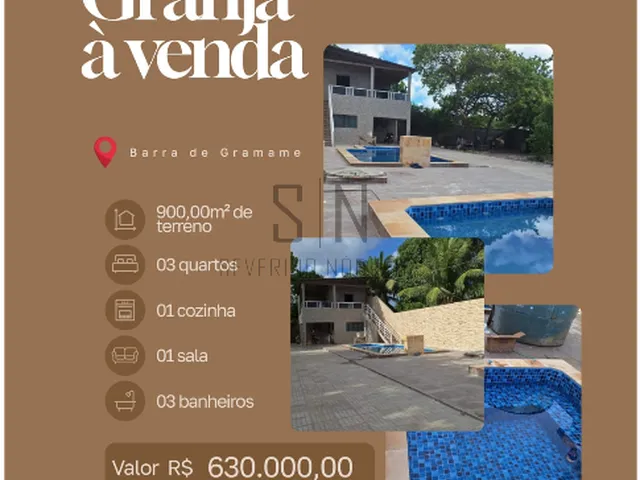 Imagem 2: Granja em Barra de Gramame Praia do Sol - Casa Sede, Piscina Excelente localização