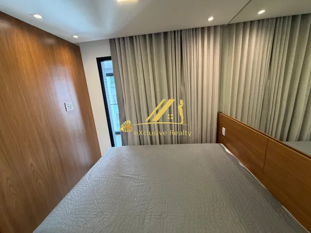 Imagem 4: Apartamento quarto e sala mobiliado com varanda, 32m2 no House Graça. Prédio novo, com