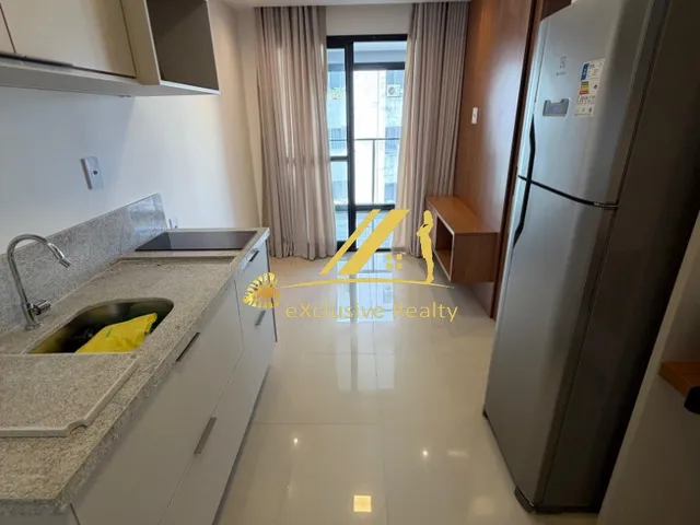 Imagem 2: Apartamento quarto e sala mobiliado com varanda, 32m2 no House Graça. Prédio novo, com