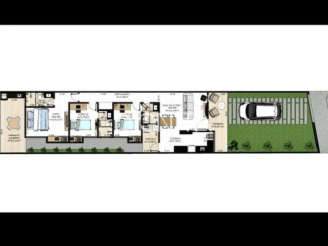 Imagem 2: Casa Plana Alto Padrão 3 Suítes Coité-Eusébio