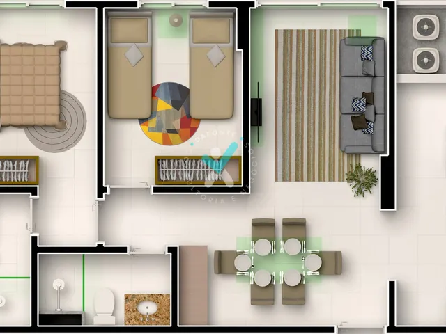 Imagem 13: Luar do Parque Apartamento com 2 dormitórios