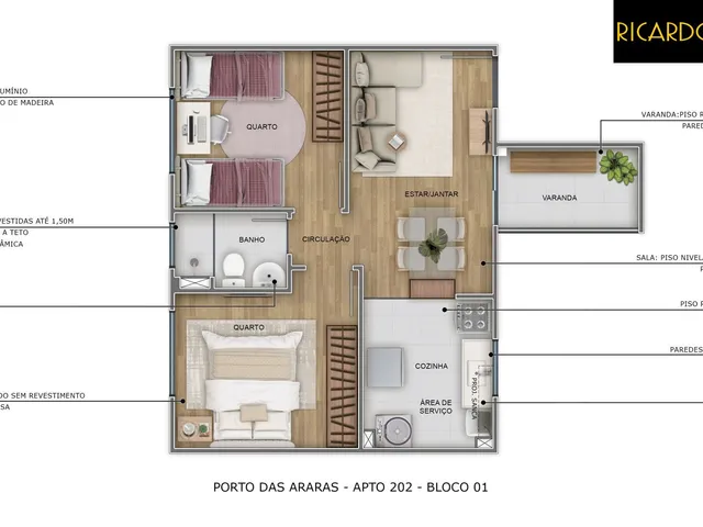 Imagem 10: Mrv | Residencial Porto das Aráras | Restiga
