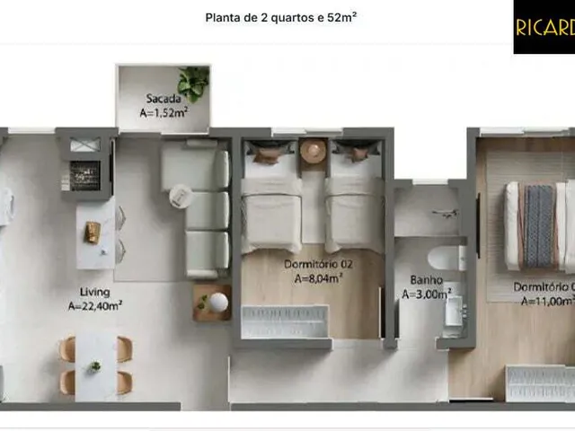 Imagem 7: Visio Home | Apartamentos 2 Dormitórios | Bairro Forquilhinhas | São José