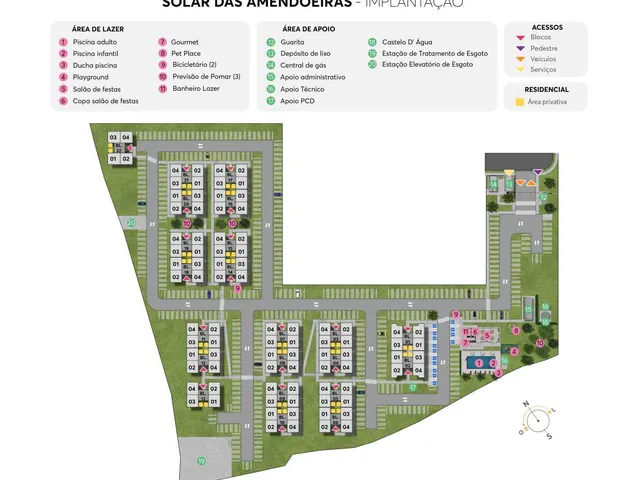 Imagem 12: Apartamento à venda, no Solar das Amendoeiras em Camaçari, Abrantes, com 2 quartos