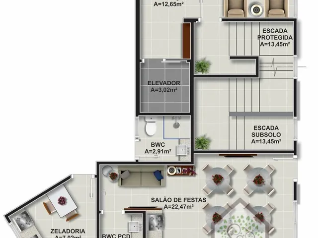 Imagem 6: Cobertura duplex à venda no Itacorubi, nova, financiável e pronta para morar