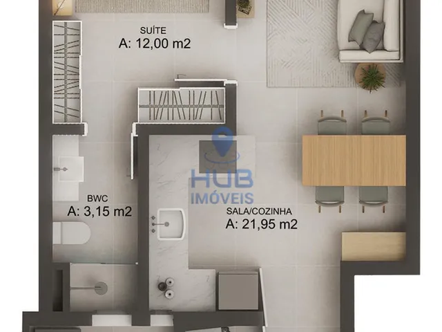 Imagem 16: Apartamento 1Dormitório para Venda em Florianópolis - Sc