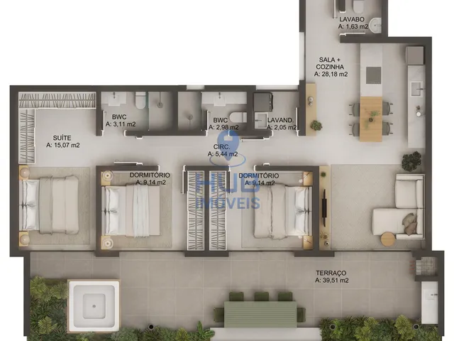 Imagem 7: Apartamento 1Dormitório para Venda em Florianópolis - Sc
