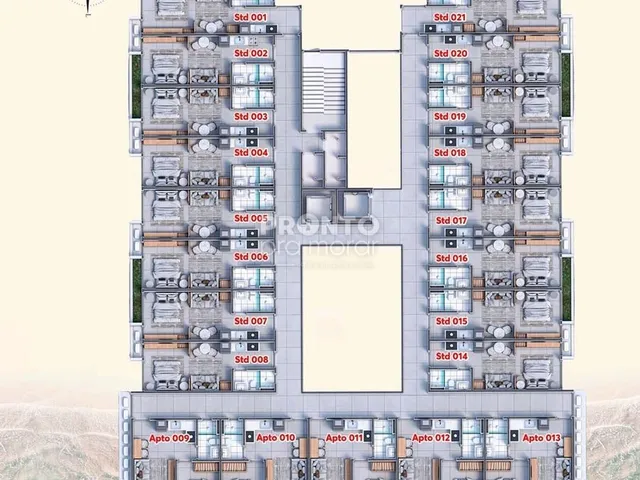 Imagem: Apartamento com 1 Quarto em Peroba